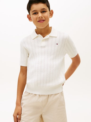 Polo's korte mouw beige Tommy Hilfiger