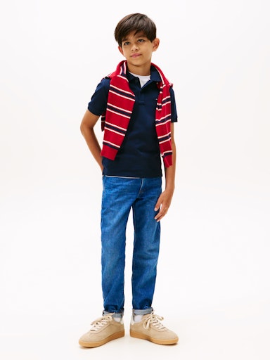 Polo's korte mouw navy Tommy Hilfiger