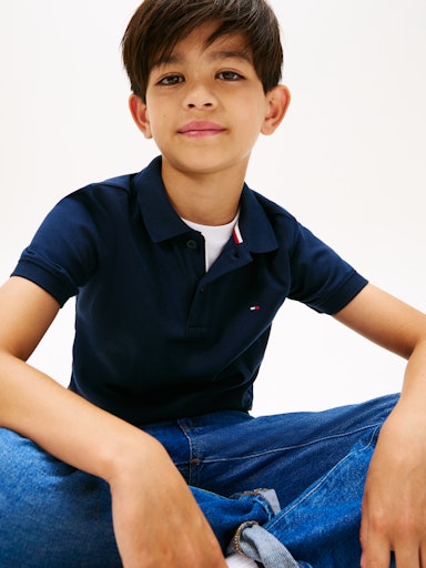 Polo's korte mouw navy Tommy Hilfiger