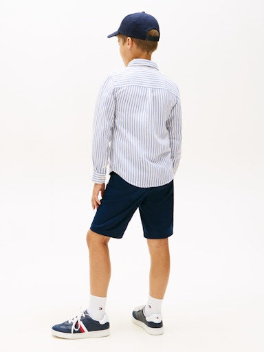 Hemden lange mouw blauw Tommy Hilfiger
