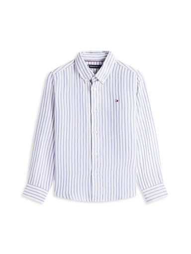 Hemden lange mouw blauw Tommy Hilfiger