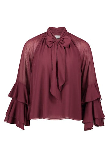Blouses lange mouw rood Vera Mont