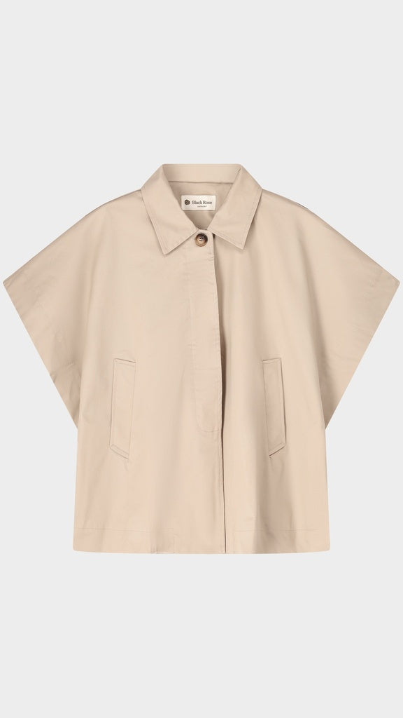 Poncho's beige BLACK ROSE