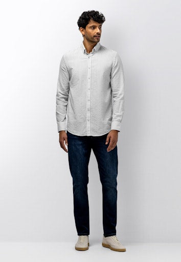 Hemden lange mouw blauw State of Art