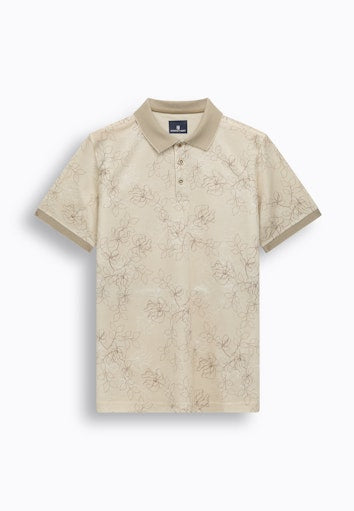 Polo's korte mouw beige State of Art