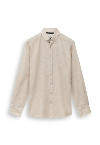 Hemden lange mouw beige State of Art