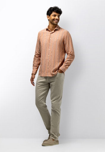 Hemden lange mouw oranje State of Art