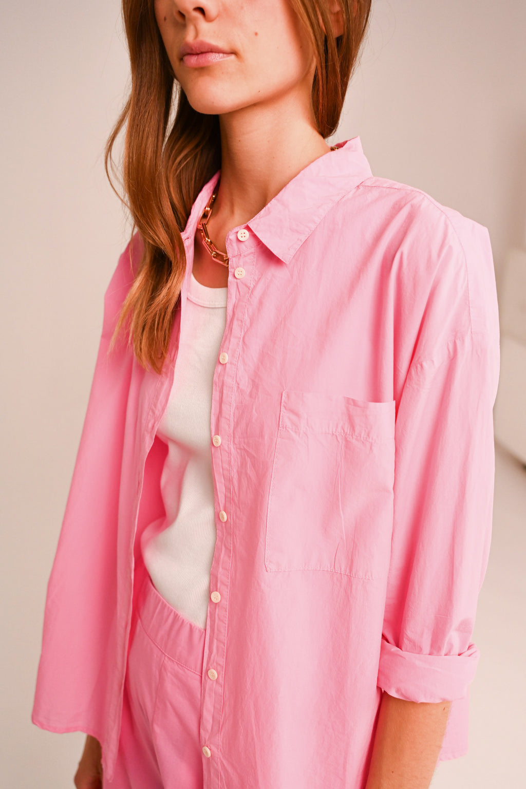 Blouses lange mouw roze Sacrécoeur