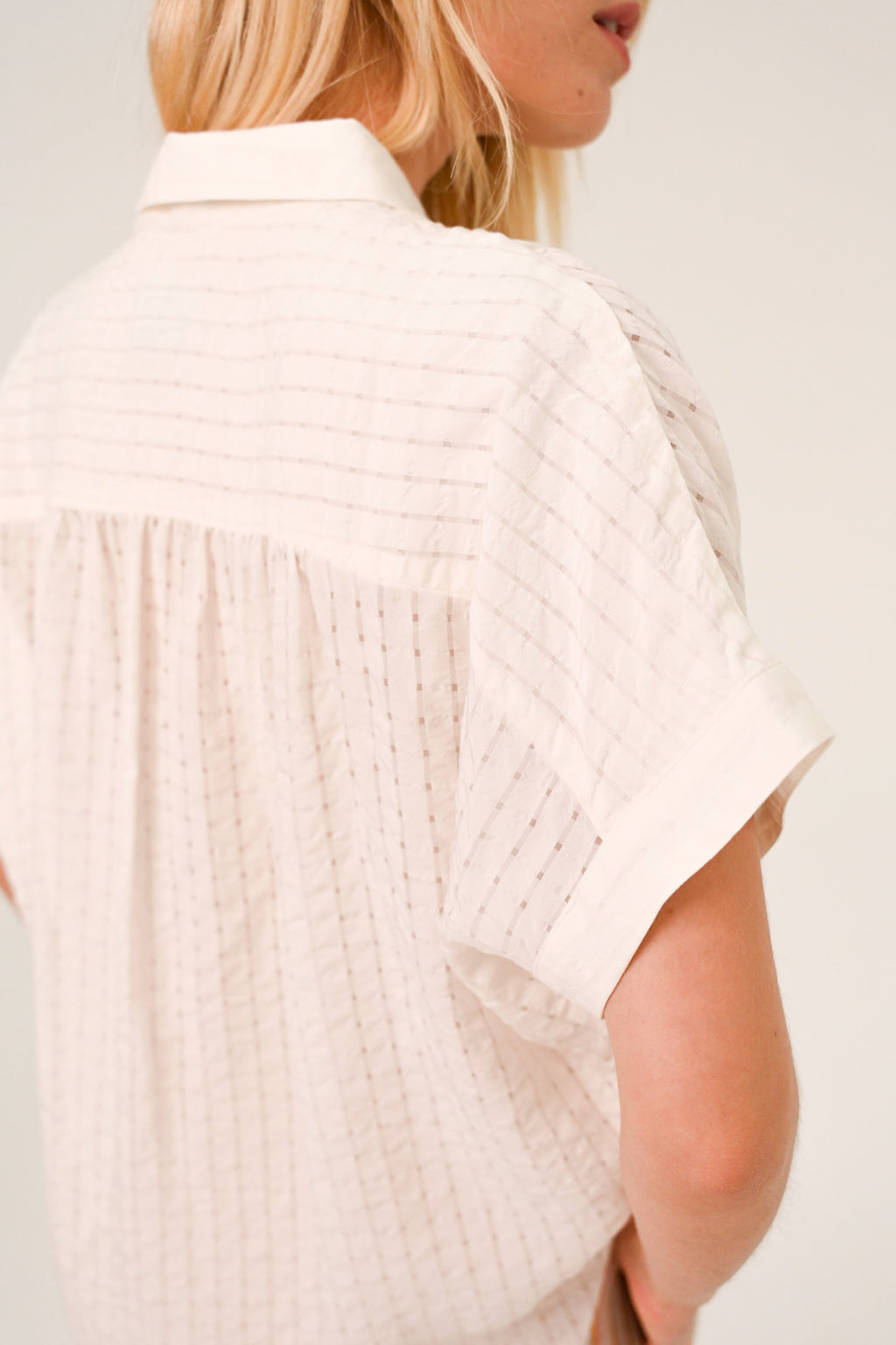 Blouses korte mouw wit Sacrécoeur