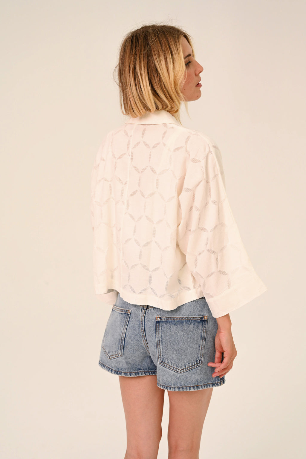 Blouses lange mouw wit Sacrécoeur