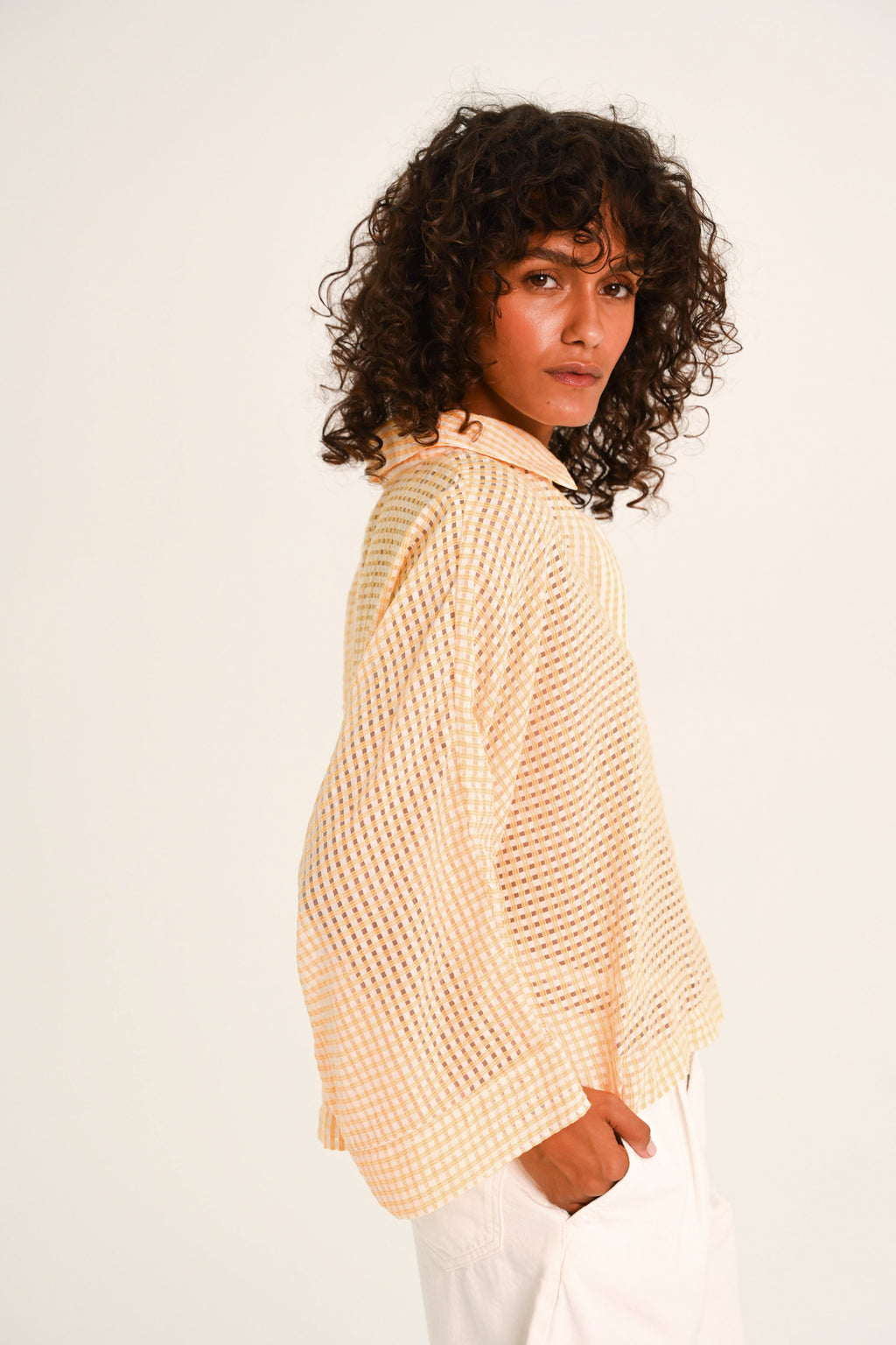 Blouses lange mouw geel Sacrécoeur