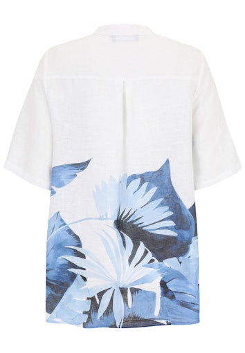 Blouses korte mouw blauw Doris Streich