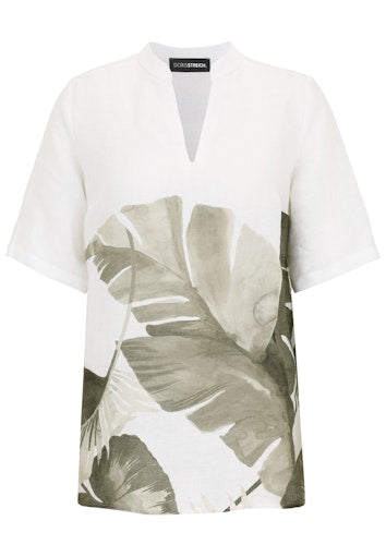 Blouses korte mouw groen Doris Streich