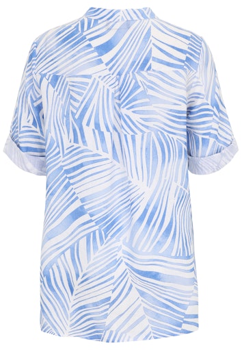Blouses korte mouw blauw Doris Streich