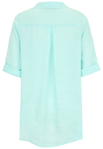 Blouses korte mouw groen Doris Streich