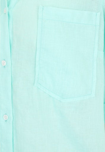 Blouses korte mouw groen Doris Streich