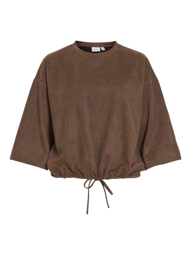 Blouses lange mouw bruin VILA