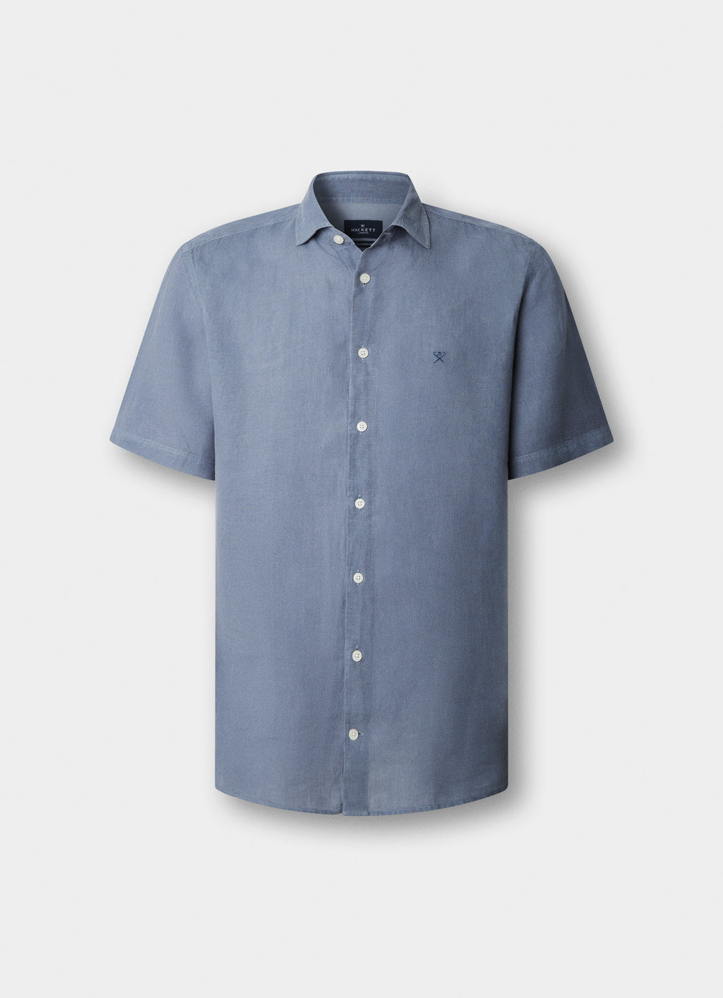 Hemden korte mouw blauw Hackett London