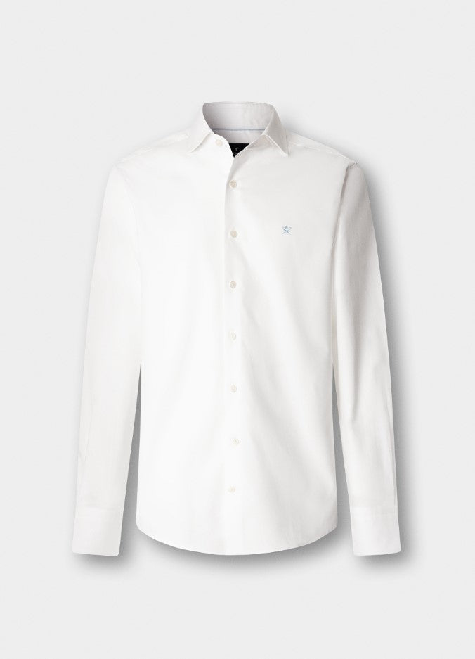 Hemden lange mouw wit Hackett London