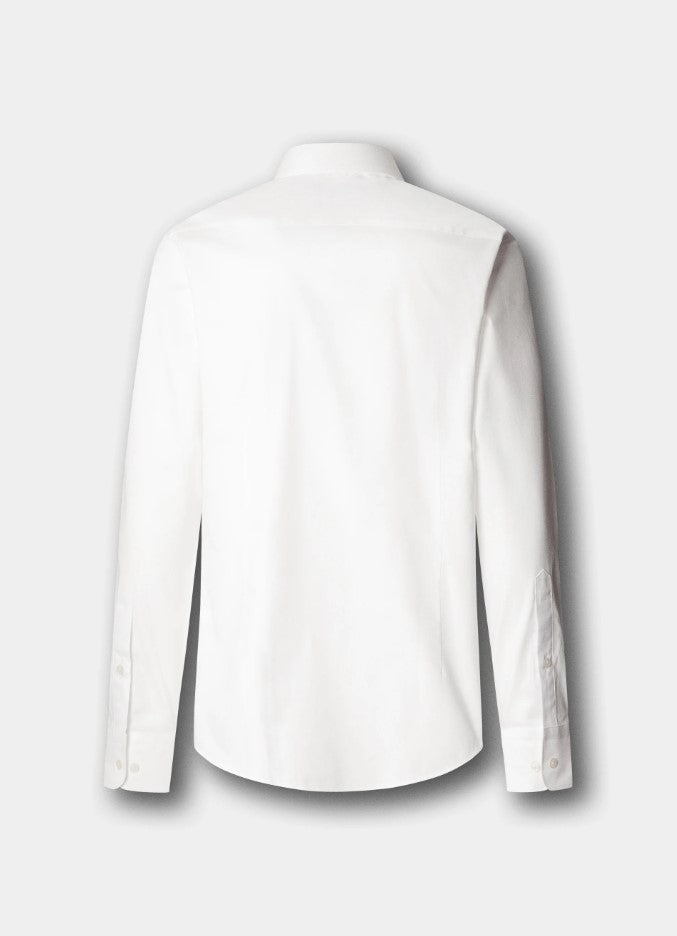 Hemden lange mouw wit Hackett London