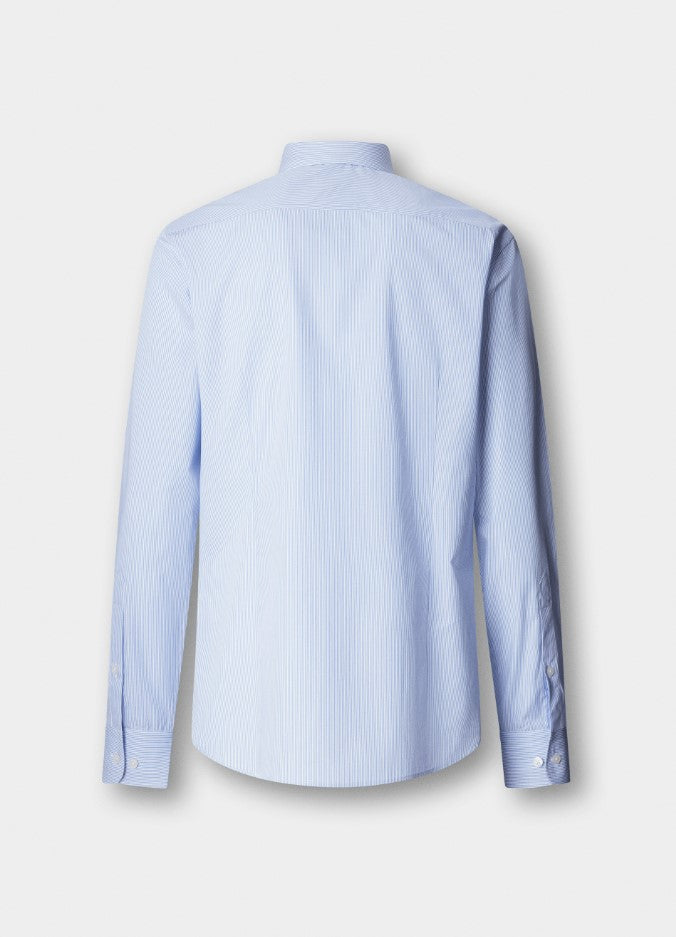 Hemden lange mouw blauw Hackett London