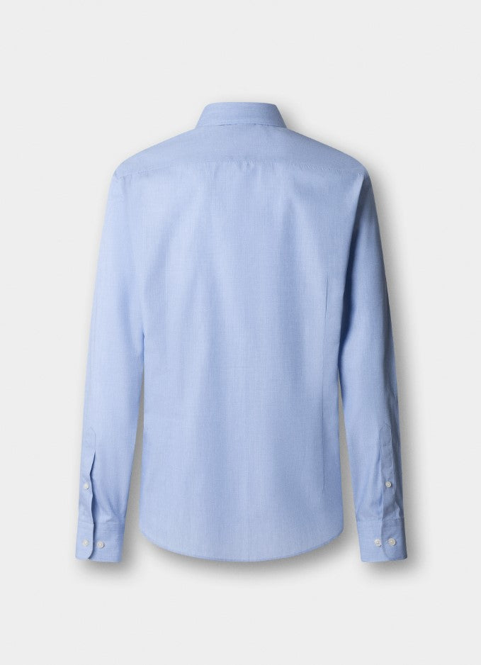 Hemden lange mouw blauw Hackett London