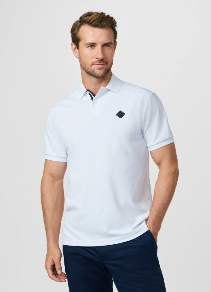 Polo's korte mouw wit Hackett London