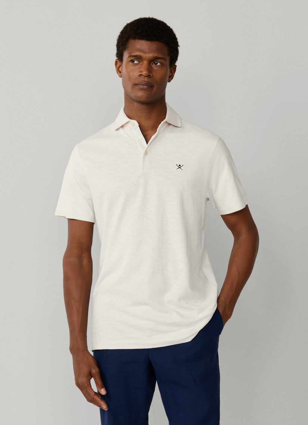Polo's korte mouw wit Hackett London