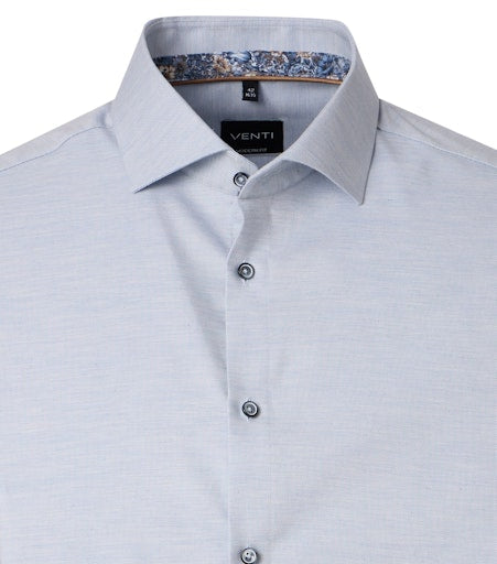 Hemden lange mouw blauw VENTI