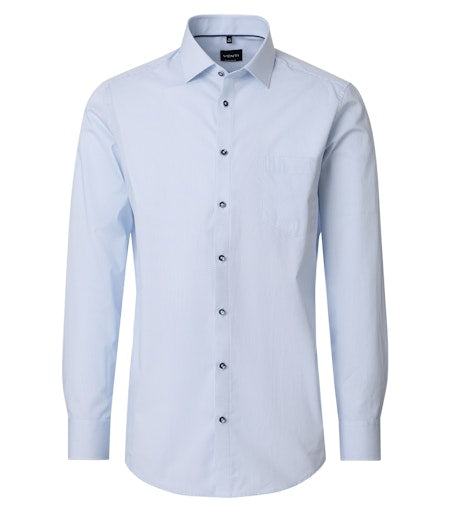 Hemden lange mouw blauw VENTI