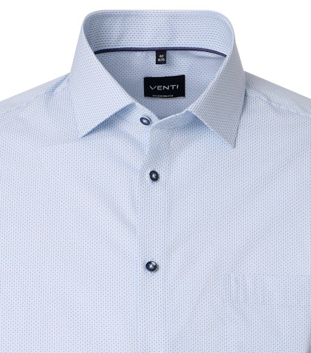 Hemden lange mouw blauw VENTI