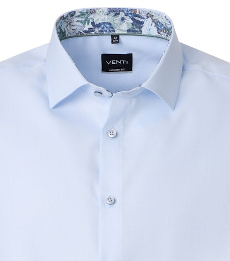 Hemden lange mouw blauw VENTI