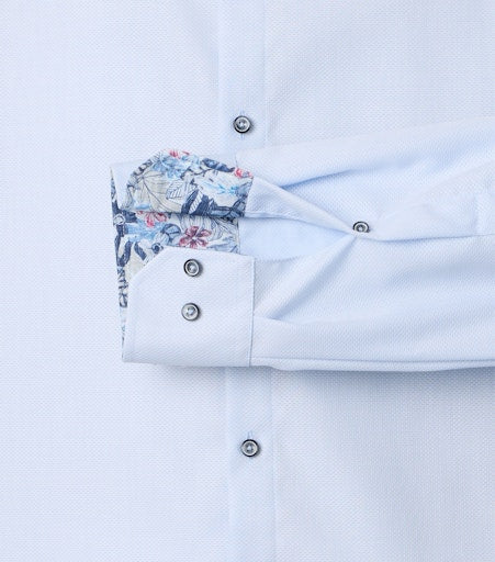 Hemden lange mouw blauw VENTI