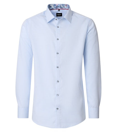 Hemden lange mouw blauw VENTI