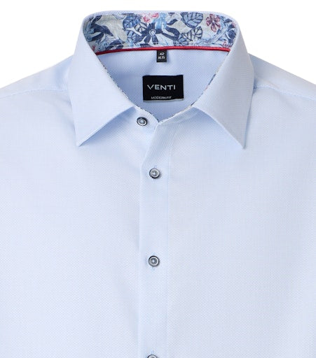 Hemden lange mouw blauw VENTI