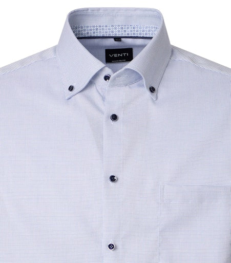 Hemden lange mouw blauw VENTI