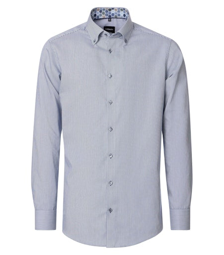 Hemden extra lange mouw blauw VENTI