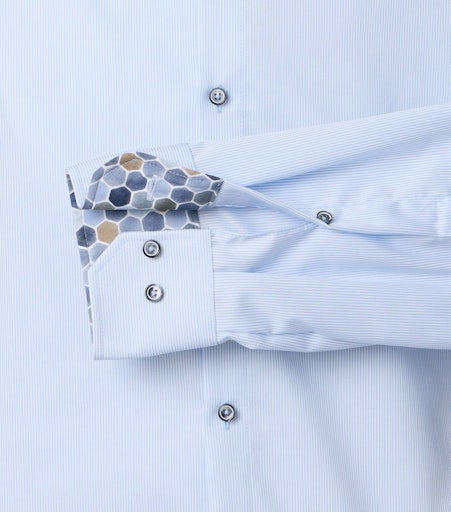 Hemden extra lange mouw blauw VENTI