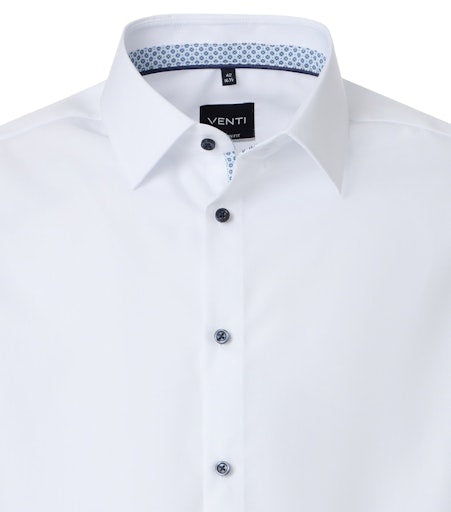 Hemden extra lange mouw wit VENTI
