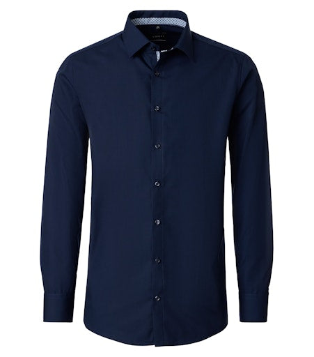 Hemden extra lange mouw blauw VENTI
