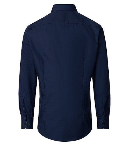 Hemden extra lange mouw blauw VENTI
