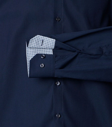 Hemden extra lange mouw blauw VENTI