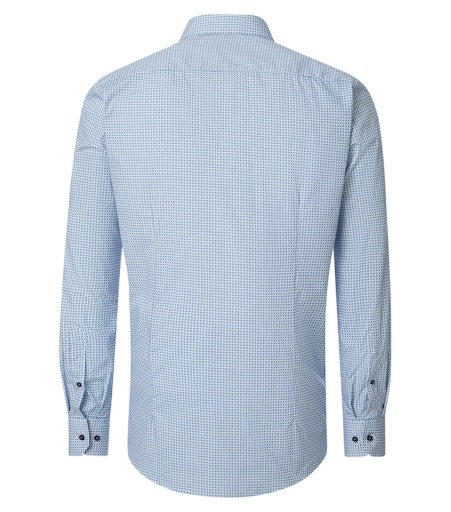 Hemden extra lange mouw blauw VENTI