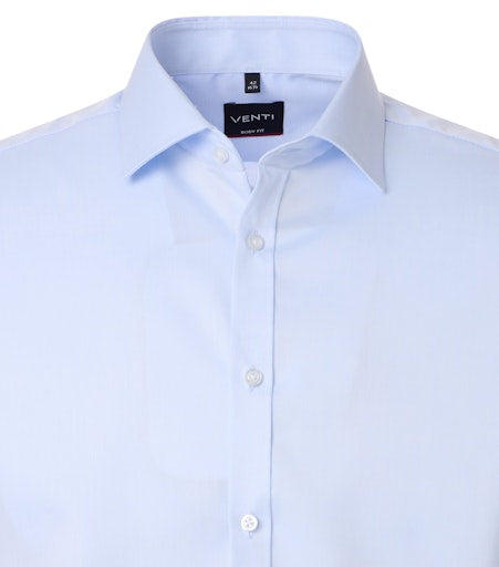 Hemden extra lange mouw blauw VENTI
