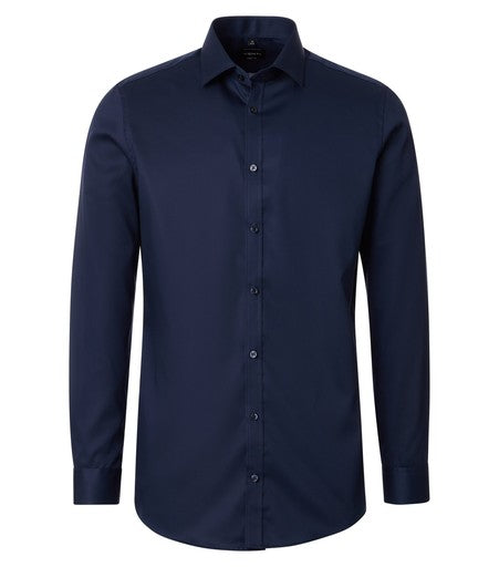 Hemden extra lange mouw blauw VENTI