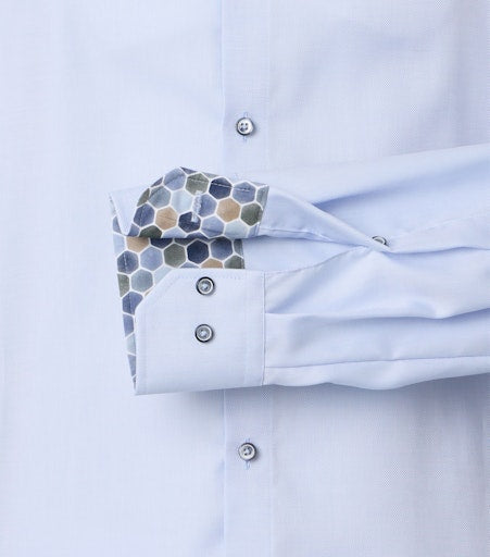 Hemden lange mouw blauw VENTI