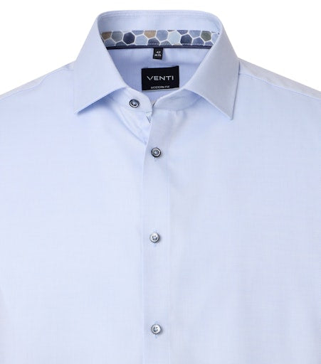 Hemden lange mouw blauw VENTI