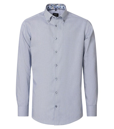 Hemden lange mouw blauw VENTI