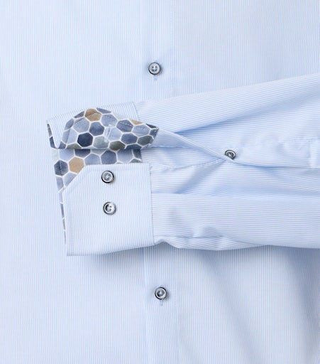 Hemden lange mouw blauw VENTI