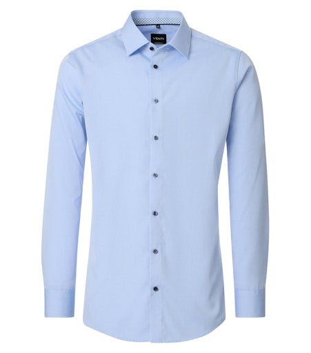 Hemden lange mouw blauw VENTI
